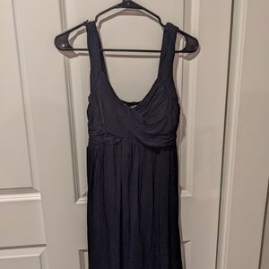 Ruched Stretchy Black Dress